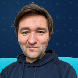 Avatar mit Wasserlinien-Hintergrund (256x256px)